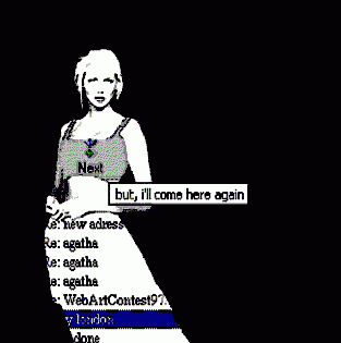 screen shot Agatha Appears O. Lialina screen shot Agatha Appears O. Lialina